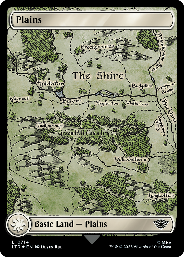 Plains (0714) (Surge Foil) [The Lord of the Rings: Tales of Middle-Earth] | D20 Games
