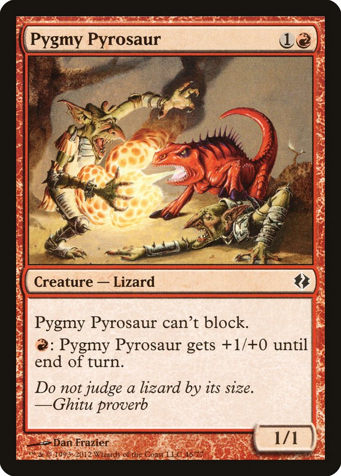 Pygmy Pyrosaur [Duel Decks: Venser vs. Koth] | D20 Games
