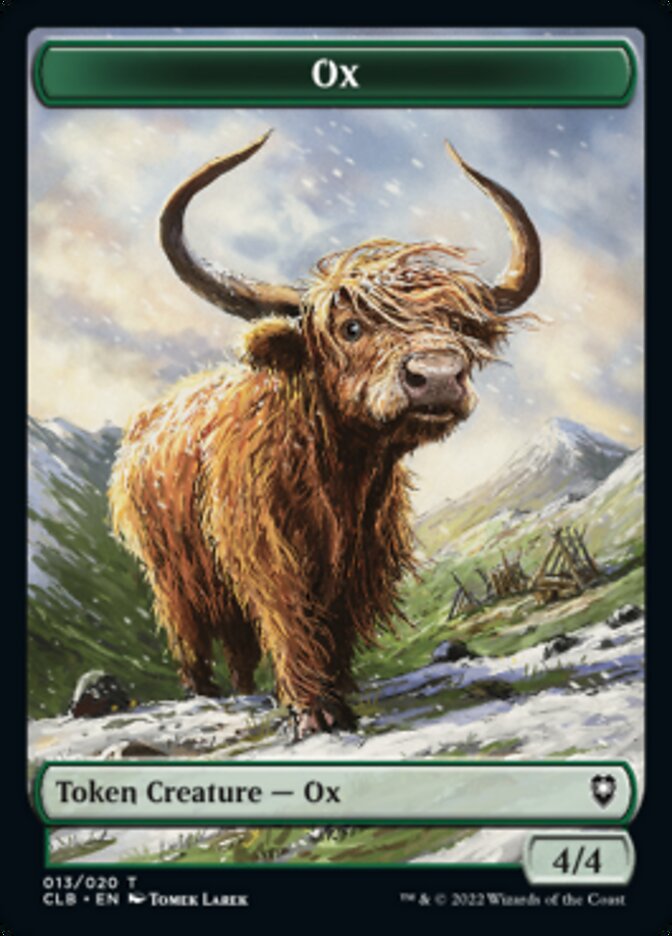 Ox Token [Commander Legends: Battle for Baldur's Gate Tokens] | D20 Games