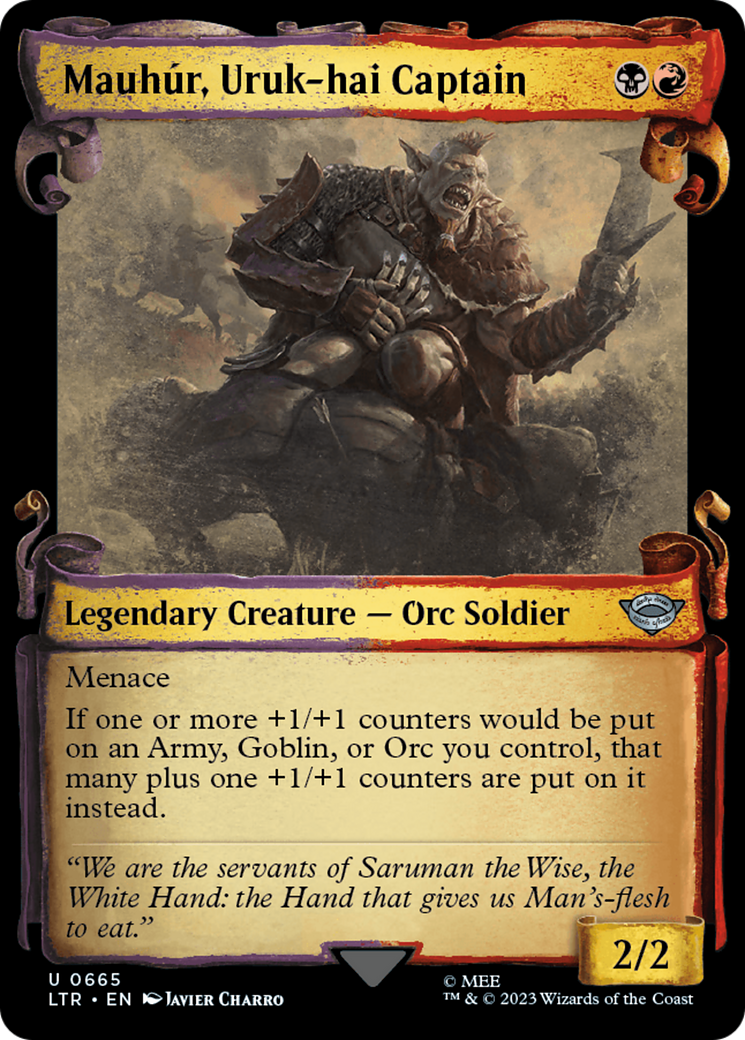 Mauhur, Uruk-hai Captain [The Lord of the Rings: Tales of Middle-Earth Showcase Scrolls] | D20 Games