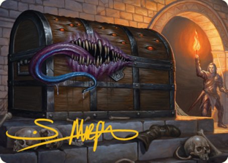 Mimic Art Card (Gold-Stamped Signature) [Dungeons & Dragons: Adventures in the Forgotten Realms Art Series] | D20 Games