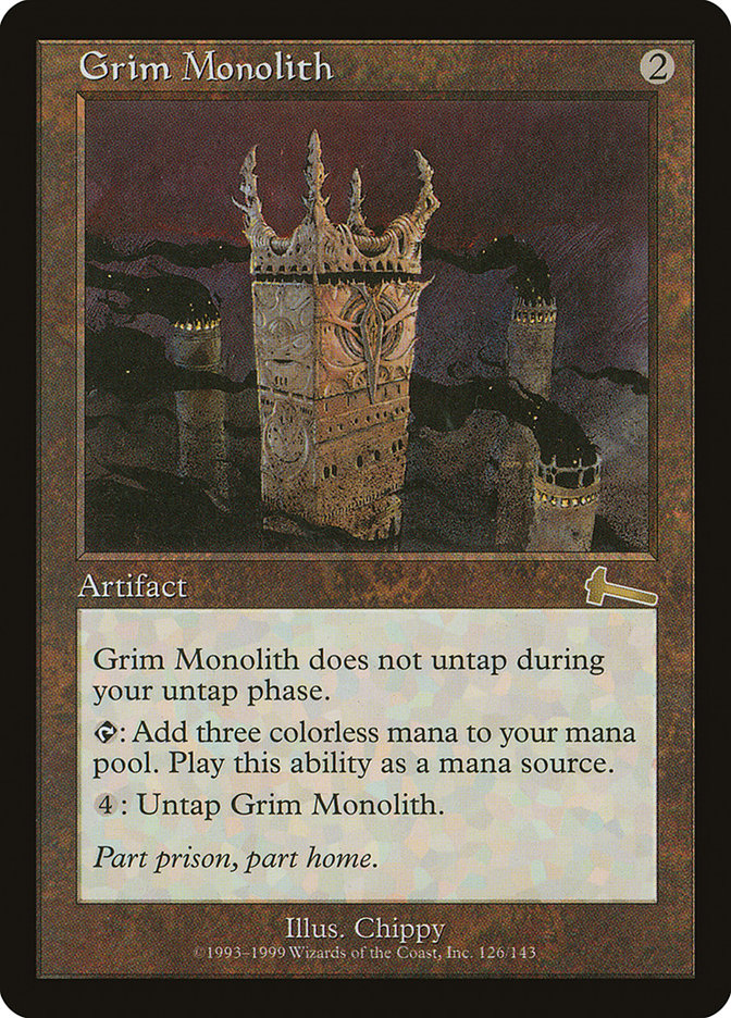 Grim Monolith [Urza's Legacy] | D20 Games