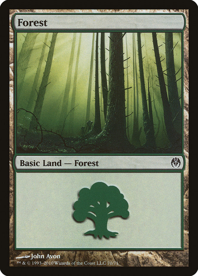 Forest (70) [Duel Decks: Phyrexia vs. the Coalition] | D20 Games