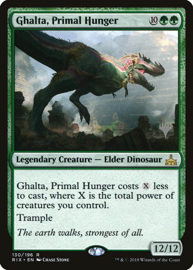 Ghalta, Primal Hunger (Promo Pack) [Rivals of Ixalan Promos] | D20 Games