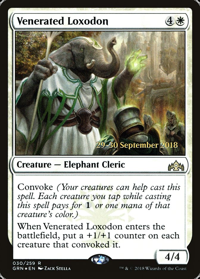 Venerated Loxodon  [Guilds of Ravnica Prerelease Promos] | D20 Games