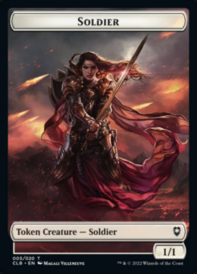 Treasure // Soldier Double-sided Token [Commander Legends: Battle for Baldur's Gate Tokens] | D20 Games