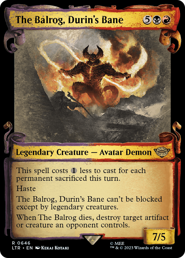 The Balrog, Durin's Bane [The Lord of the Rings: Tales of Middle-Earth Showcase Scrolls] | D20 Games