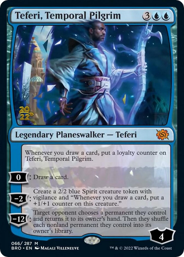 Teferi, Temporal Pilgrim [The Brothers' War: Prerelease Promos] | D20 Games