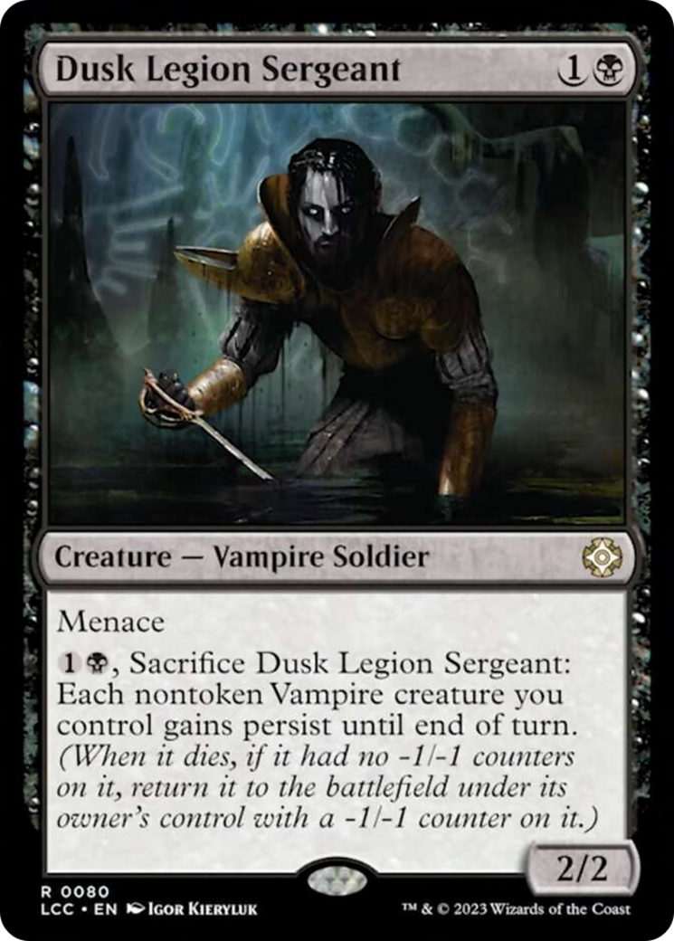 Dusk Legion Sergeant [The Lost Caverns of Ixalan Commander] | D20 Games