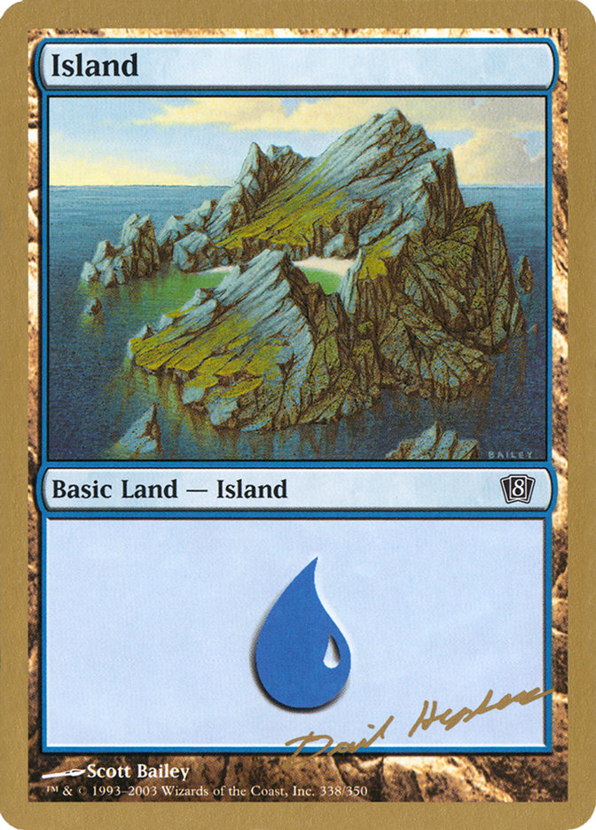 Island (dh338) (Dave Humpherys) [World Championship Decks 2003] | D20 Games