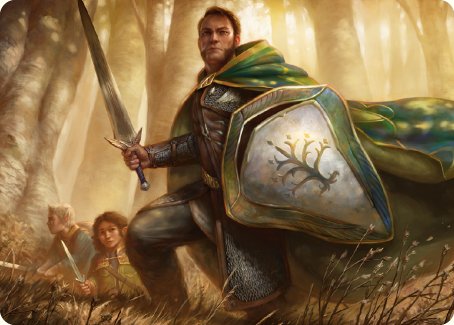 Boromir, Warden of the Tower Art Card [The Lord of the Rings: Tales of Middle-earth Art Series] | D20 Games