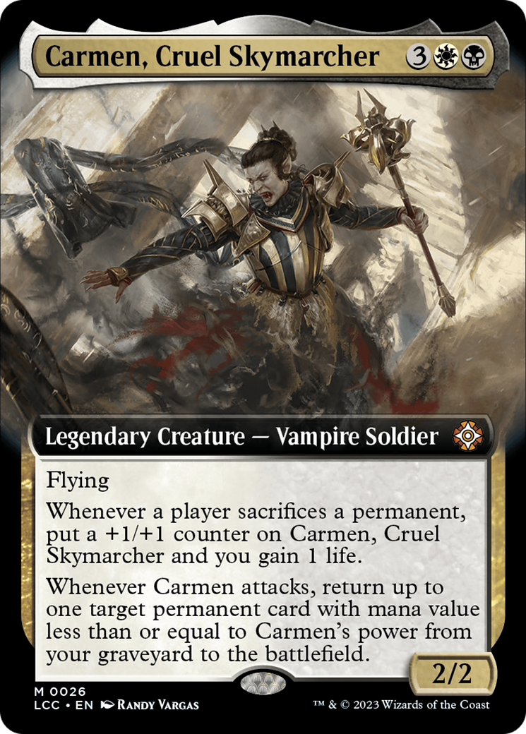 Carmen, Cruel Skymarcher (Extended Art) [The Lost Caverns of Ixalan Commander] | D20 Games