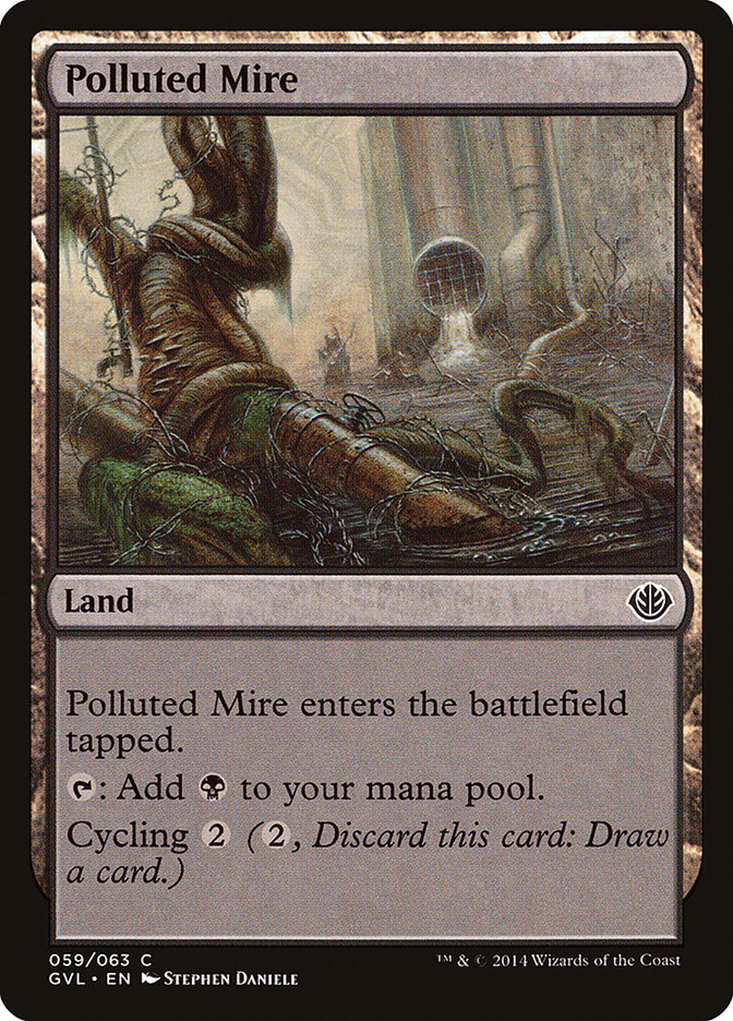 Polluted Mire (Garruk vs. Liliana) [Duel Decks Anthology] | D20 Games