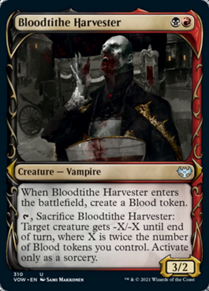 Bloodtithe Harvester (Showcase Fang Frame) [Innistrad: Crimson Vow] | D20 Games