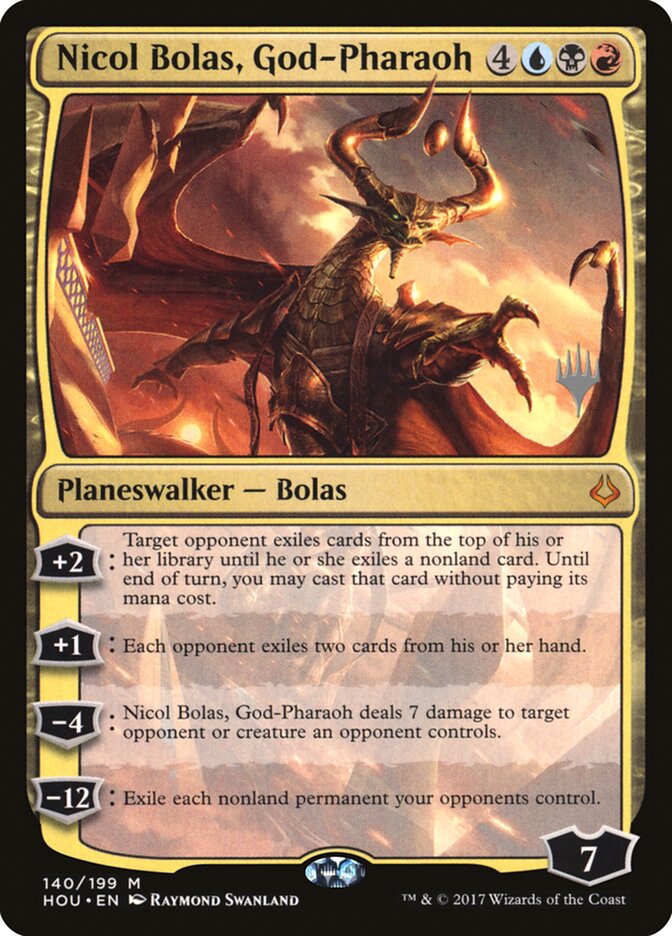 Nicol Bolas, God-Pharaoh (Promo Pack) [Hour of Devastation Promos] | D20 Games