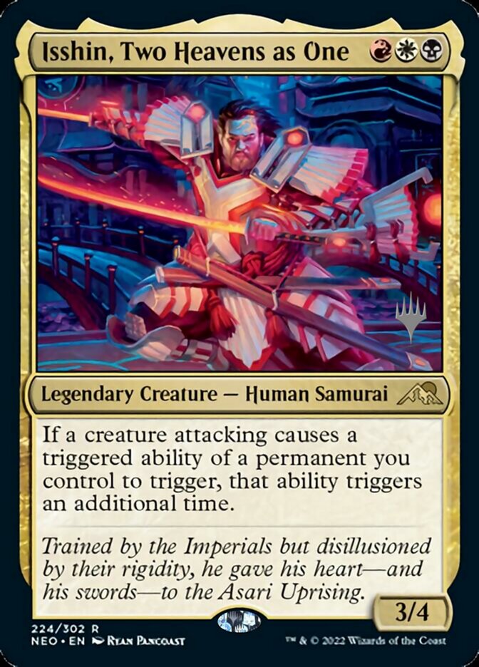 Isshin, Two Heavens as One (Promo Pack) [Kamigawa: Neon Dynasty Promos] | D20 Games