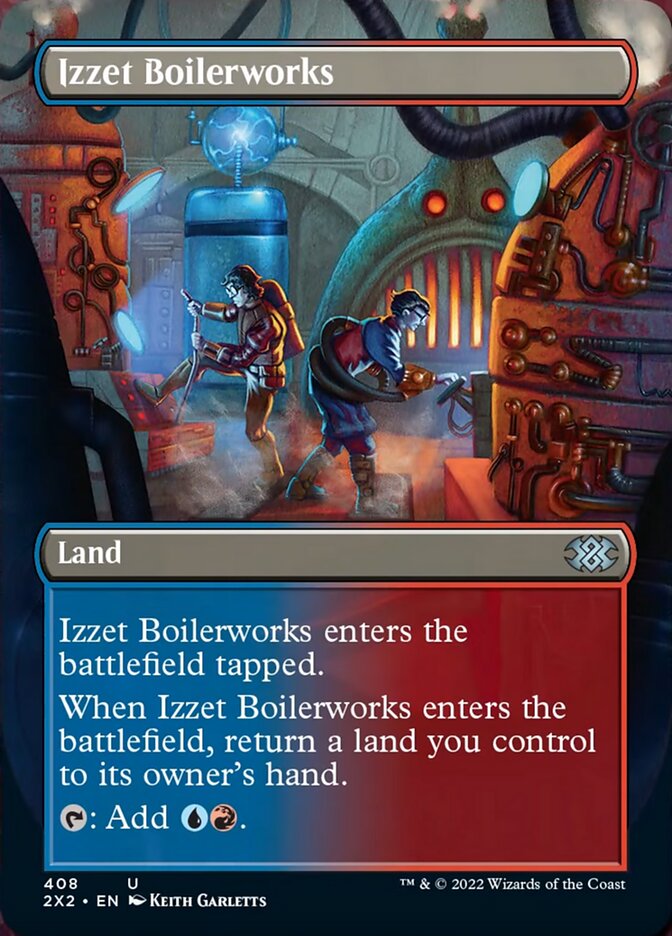 Izzet Boilerworks (Borderless Alternate Art) [Double Masters 2022] | D20 Games