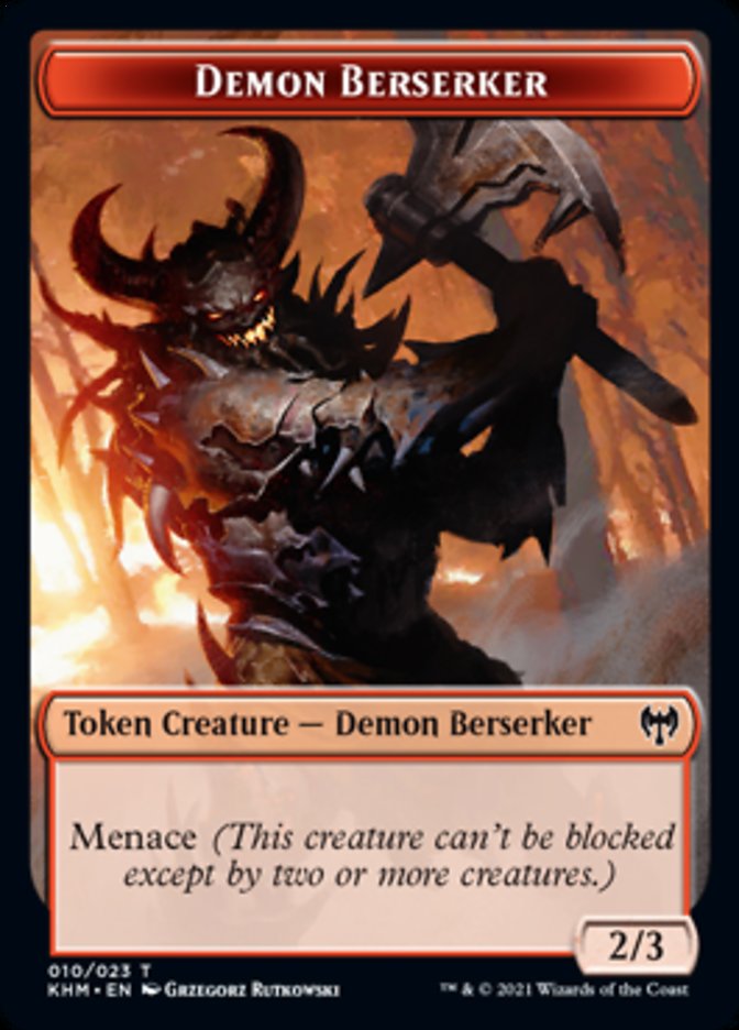 Demon Berserker [Kaldheim Tokens] | D20 Games