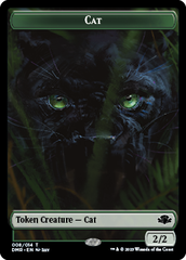 Zombie // Cat (008) Double-Sided Token [Dominaria Remastered Tokens] | D20 Games