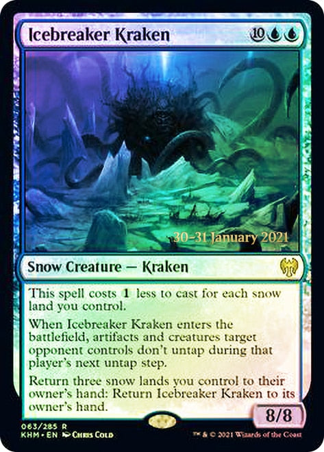 Icebreaker Kraken [Kaldheim Prerelease Promos] | D20 Games