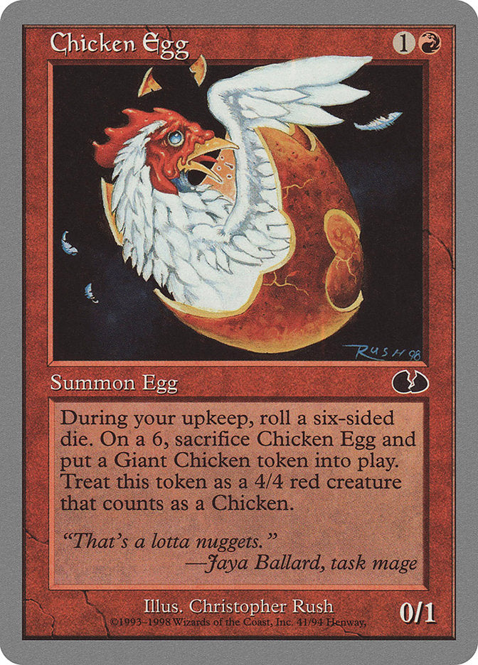 Chicken Egg [Unglued] | D20 Games