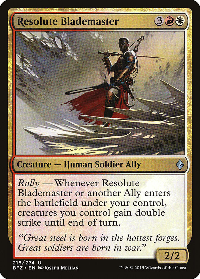 Resolute Blademaster [Battle for Zendikar] | D20 Games