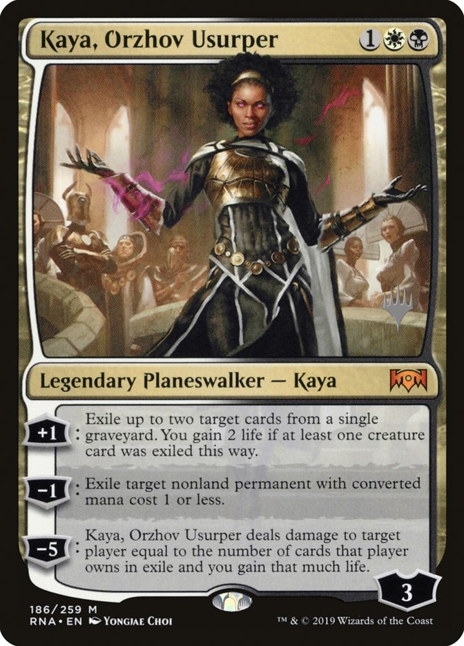 Kaya, Orzhov Usurper (Promo Pack) [Ravnica Allegiance Promos] | D20 Games