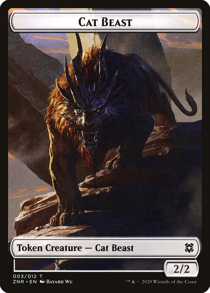 Cat Beast [Zendikar Rising Tokens] | D20 Games