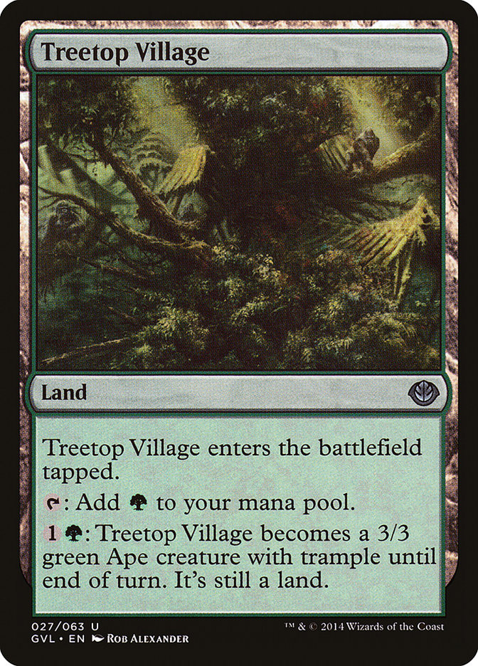 Treetop Village (Garruk vs. Liliana) [Duel Decks Anthology] | D20 Games
