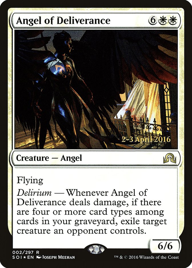 Angel of Deliverance [Shadows over Innistrad Prerelease Promos] | D20 Games