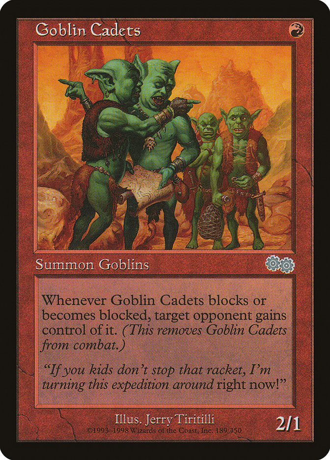 Goblin Cadets [Urza's Saga] | D20 Games