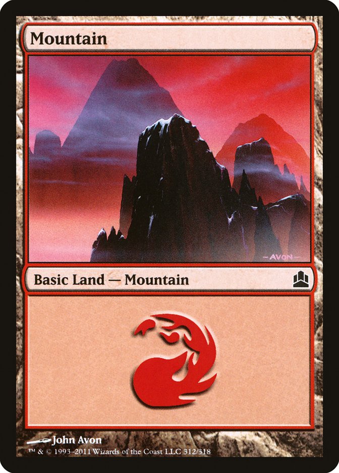 Mountain (312) [Commander 2011] | D20 Games
