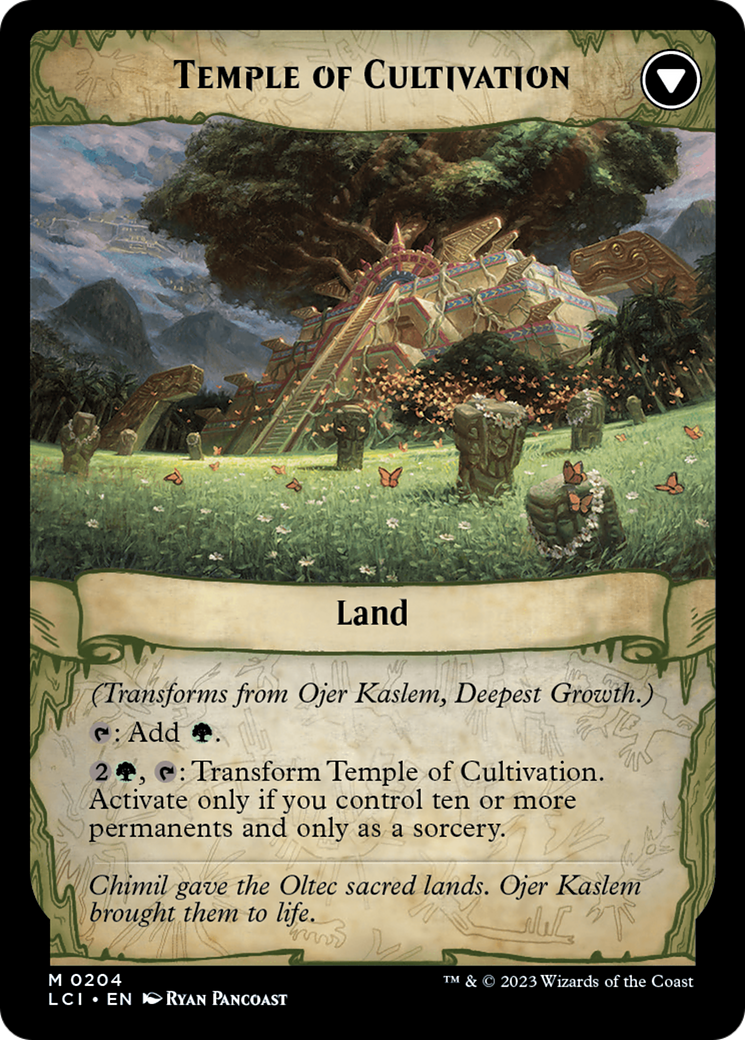 Ojer Kaslem, Deepest Growth // Temple of Cultivation [The Lost Caverns of Ixalan Prerelease Cards] | D20 Games