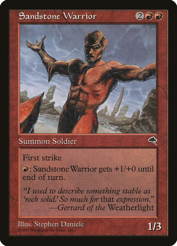 Sandstone Warrior [Tempest] | D20 Games