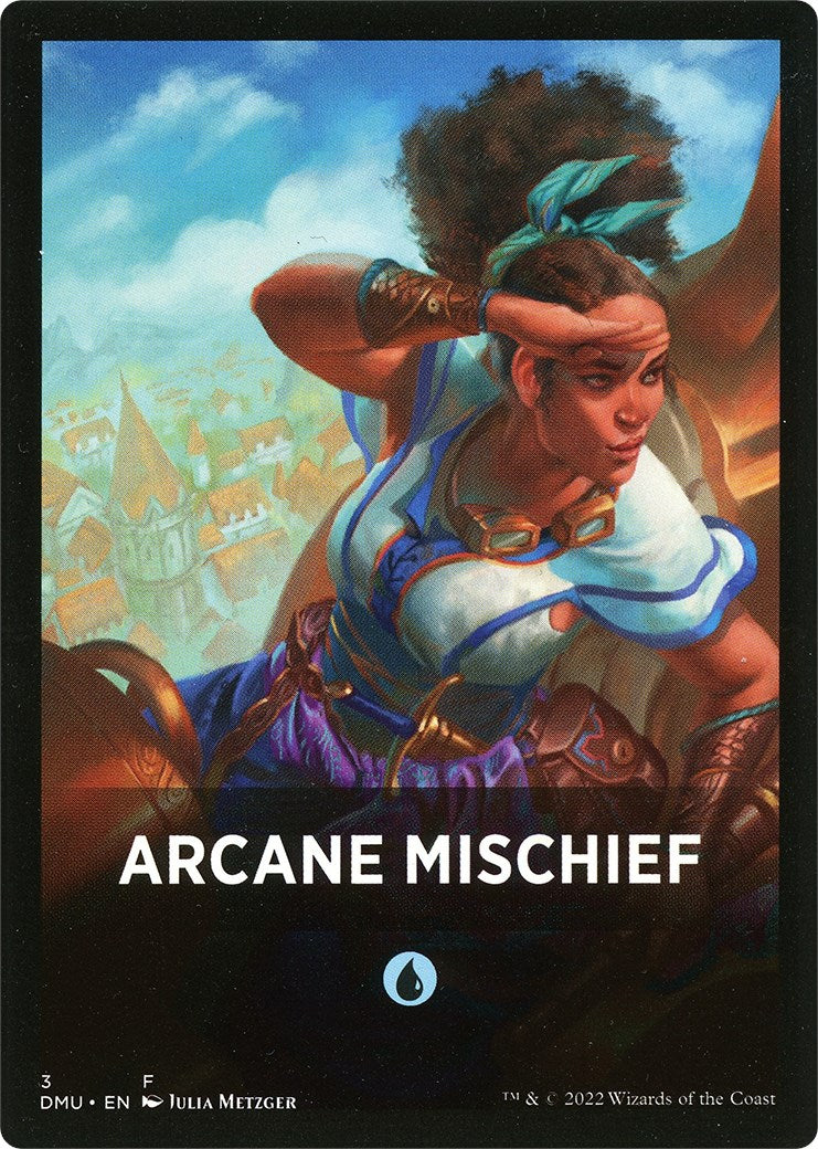 Arcane Mischief Theme Card [Dominaria United Tokens] | D20 Games