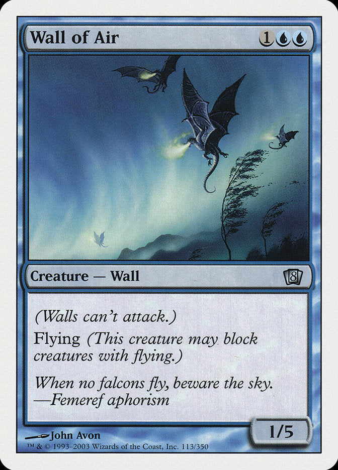 Wall of Air [Eighth Edition] | D20 Games