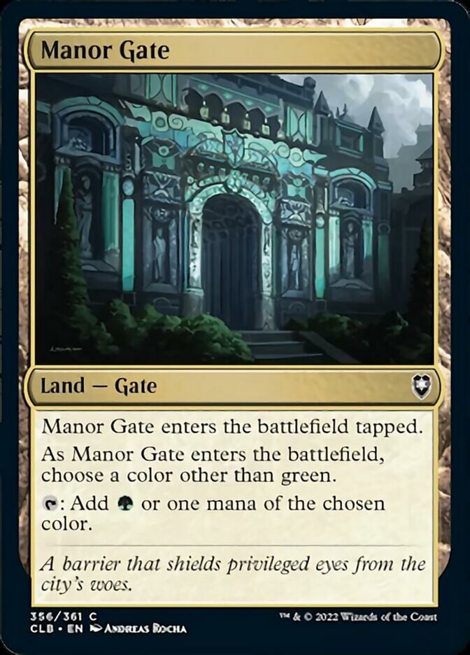 Manor Gate [Commander Legends: Battle for Baldur's Gate] | D20 Games