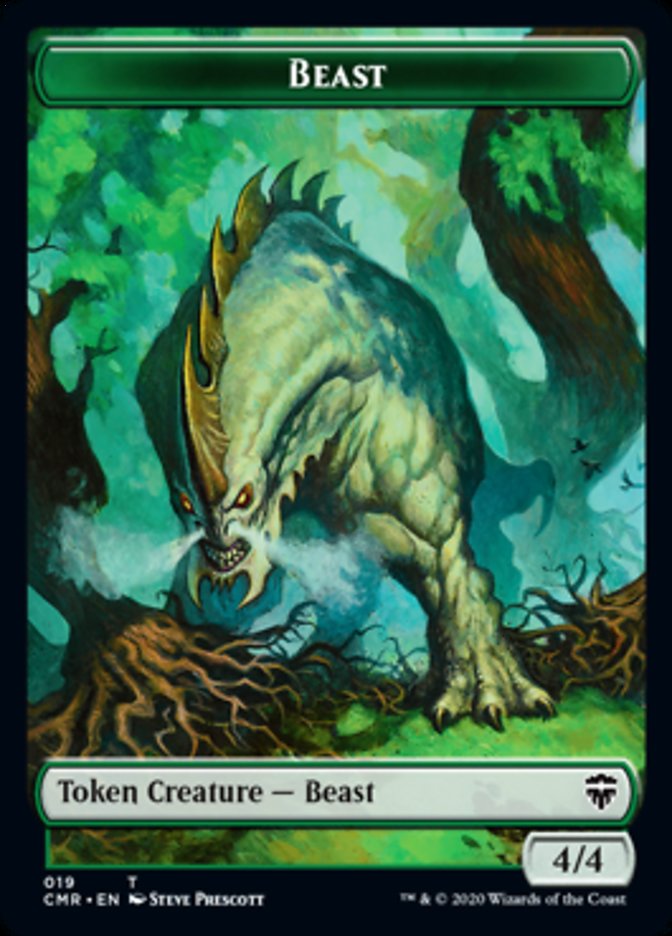 Beast (18) // Beast Token (19) [Commander Legends Tokens] | D20 Games