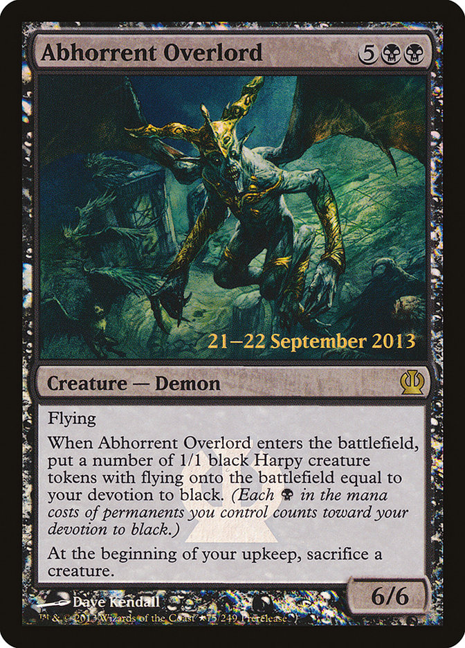 Abhorrent Overlord  [Theros Prerelease Promos] | D20 Games