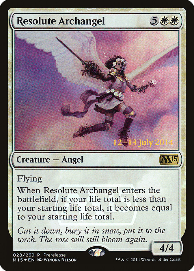 Resolute Archangel [Magic 2015 Prerelease Promos] | D20 Games