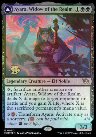 Ayara, Widow of the Realm // Ayara, Furnace Queen [March of the Machine Prerelease Promos] | D20 Games