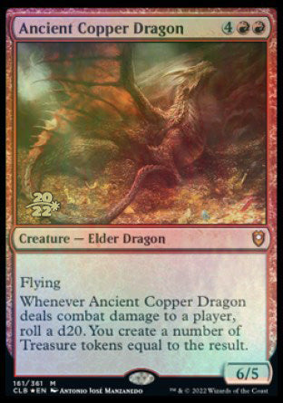 Ancient Copper Dragon [Commander Legends: Battle for Baldur's Gate Prerelease Promos] | D20 Games