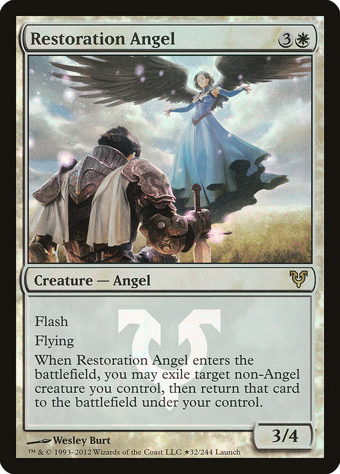 Restoration Angel (Launch) [Avacyn Restored Prerelease Promos] | D20 Games
