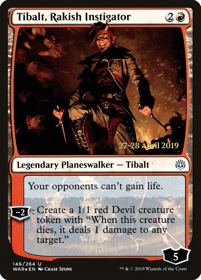 Tibalt, Rakish Instigator  [War of the Spark Prerelease Promos] | D20 Games