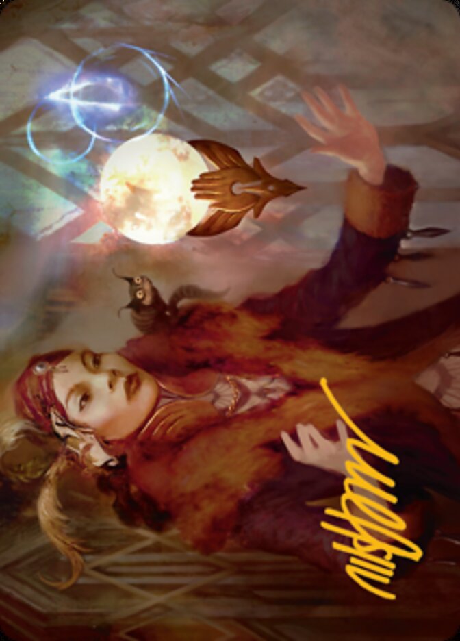 Misfortune Teller Art Card (Gold-Stamped Signature) [Streets of New Capenna Art Series] | D20 Games