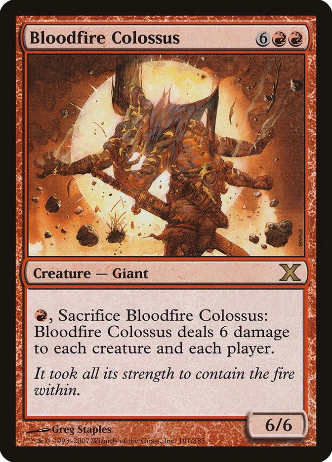 Bloodfire Colossus [Tenth Edition] | D20 Games