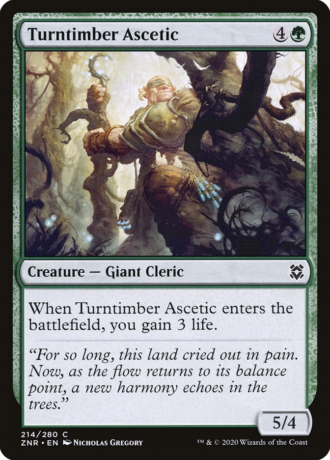 Turntimber Ascetic [Zendikar Rising] | D20 Games