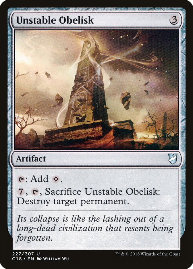Unstable Obelisk [Commander 2018] | D20 Games