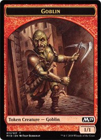Goblin // Thopter Double-sided Token (Game Night) [Core Set 2019 Tokens] | D20 Games