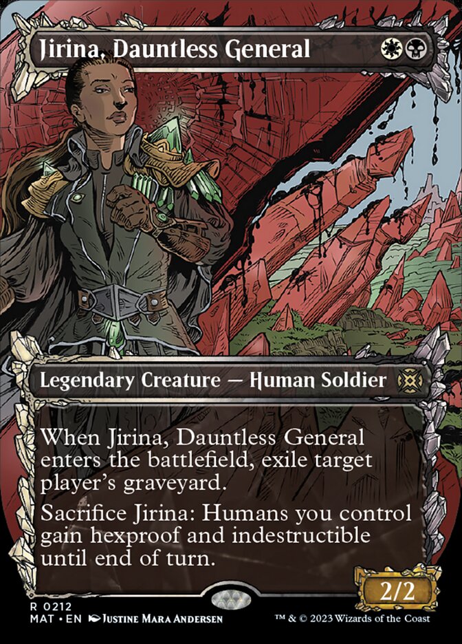 Jirina, Dauntless General (Showcase Halo Foil) [March of the Machine: The Aftermath] | D20 Games